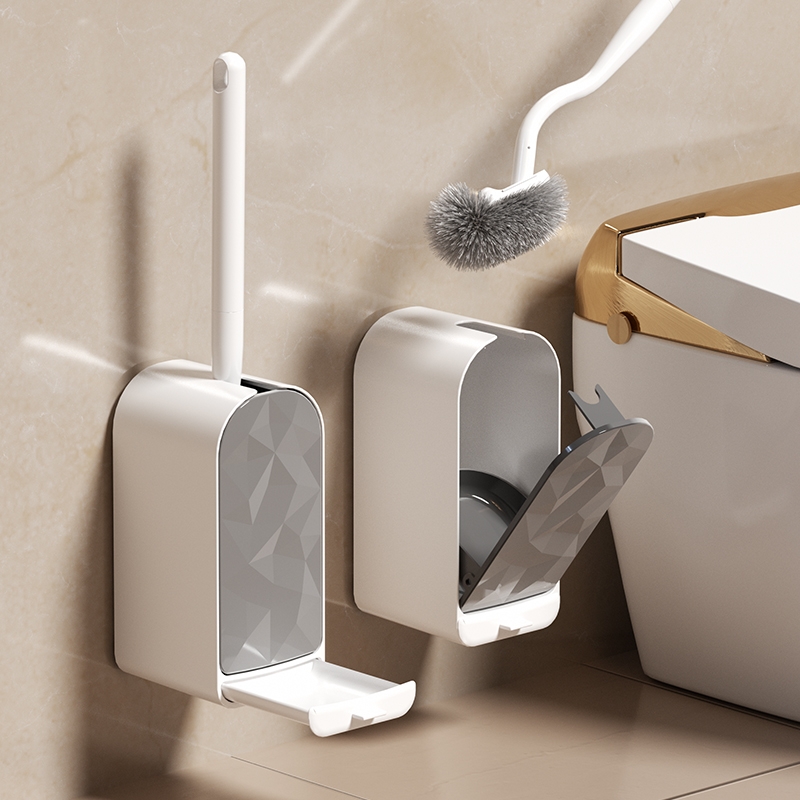 Toilet Brush Holder - 1Pcs Set Sikat Toilet Plastik Baru