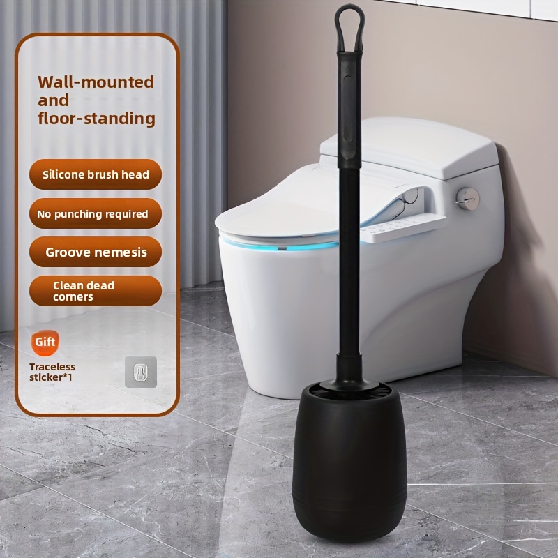 Toilet Brush Holder - ​ Set Sikat Toilet Multi-Fungsi Berventilasi-Sikat