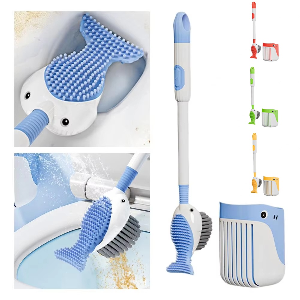 Toilet Brush Holder - Sikat pembersih 360 derajat Squirt Whale