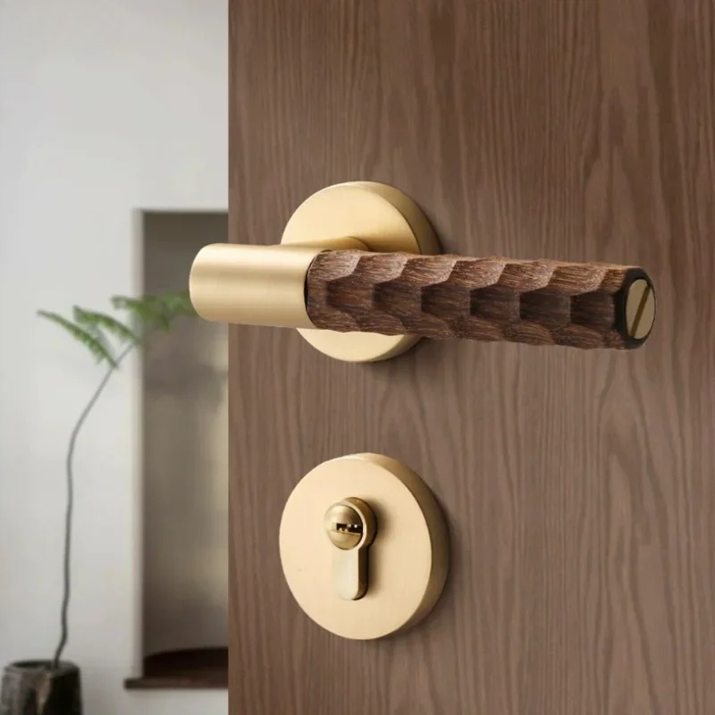 Home Hardware Bathroom Accessories - Gagang Pintu Kayu Kunci Senyap Seng
