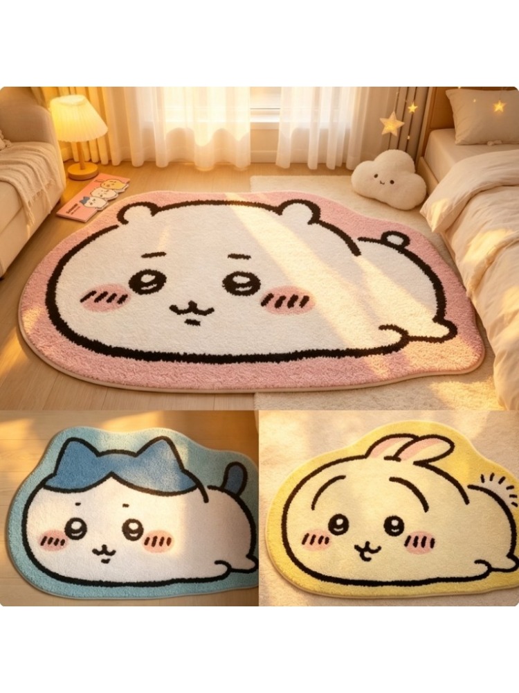 Home Bathroom Floor Mats - Karpet Kartun Chiikawa Anime Hachiware Usagi