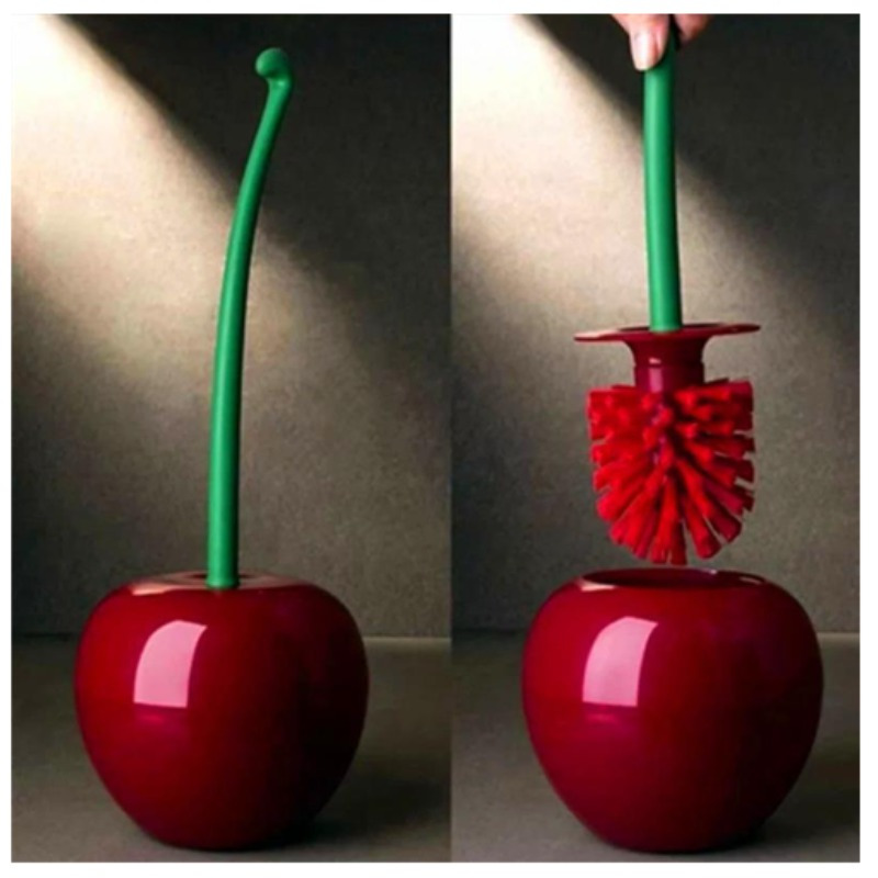 Toilet Brush Holder - 1 set tempat sikat toilet berwarna