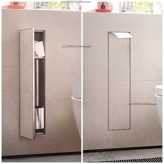Toilet Brush Holder - Tempat sikat toilet, tempat tisu, dan