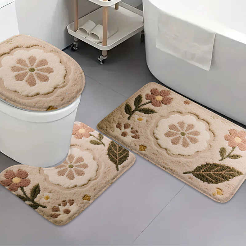 Zara Home Bathroom Rug - 3 Buah Keset Lantai Berbentuk U
