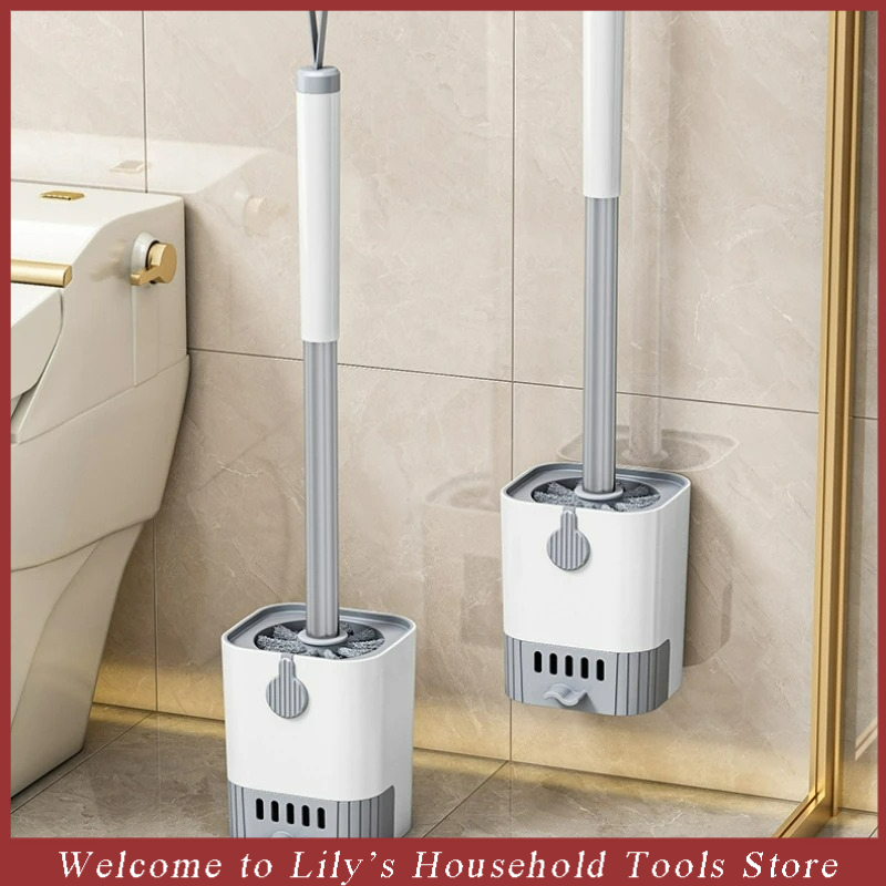 Toilet Brush Holder - 1 Set sikat Toilet dengan pemegang