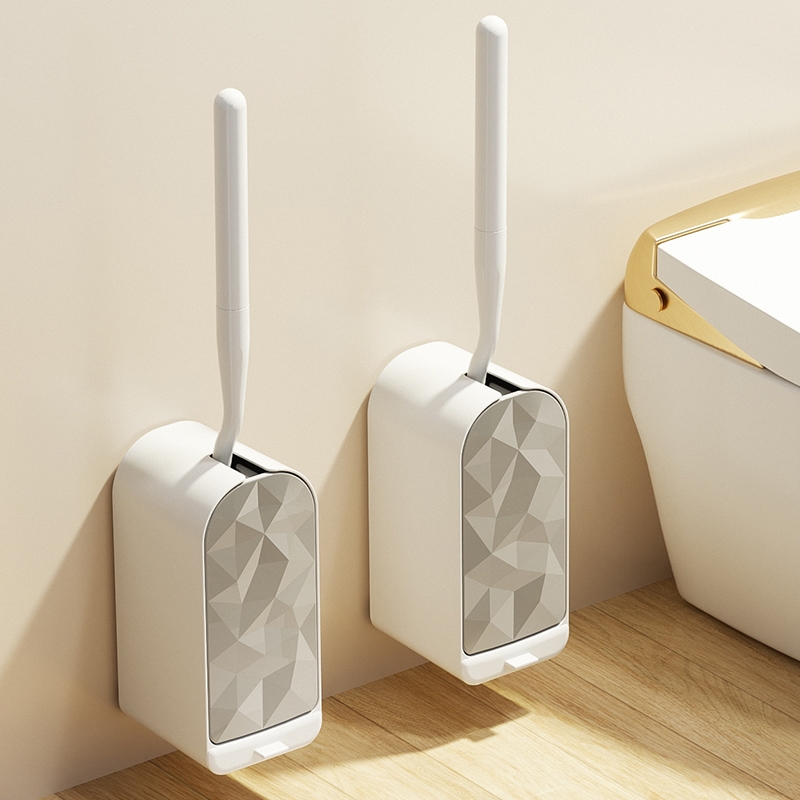 1Pcs Set Sikat Toilet Plastik  - Toilet Brush Holder ulasan dan harga
