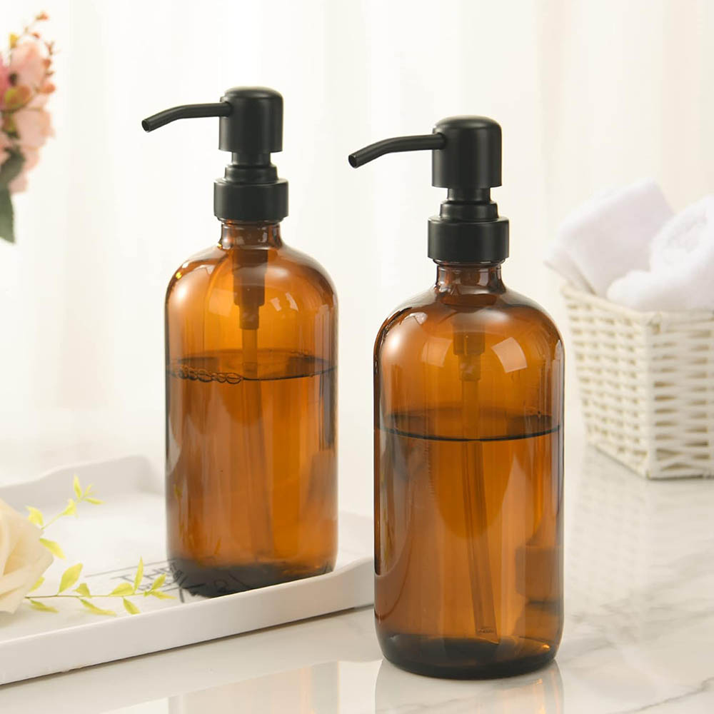 Dispenser Sabun Kaca Amber den - Glass Soap Dish ulasan dan harga