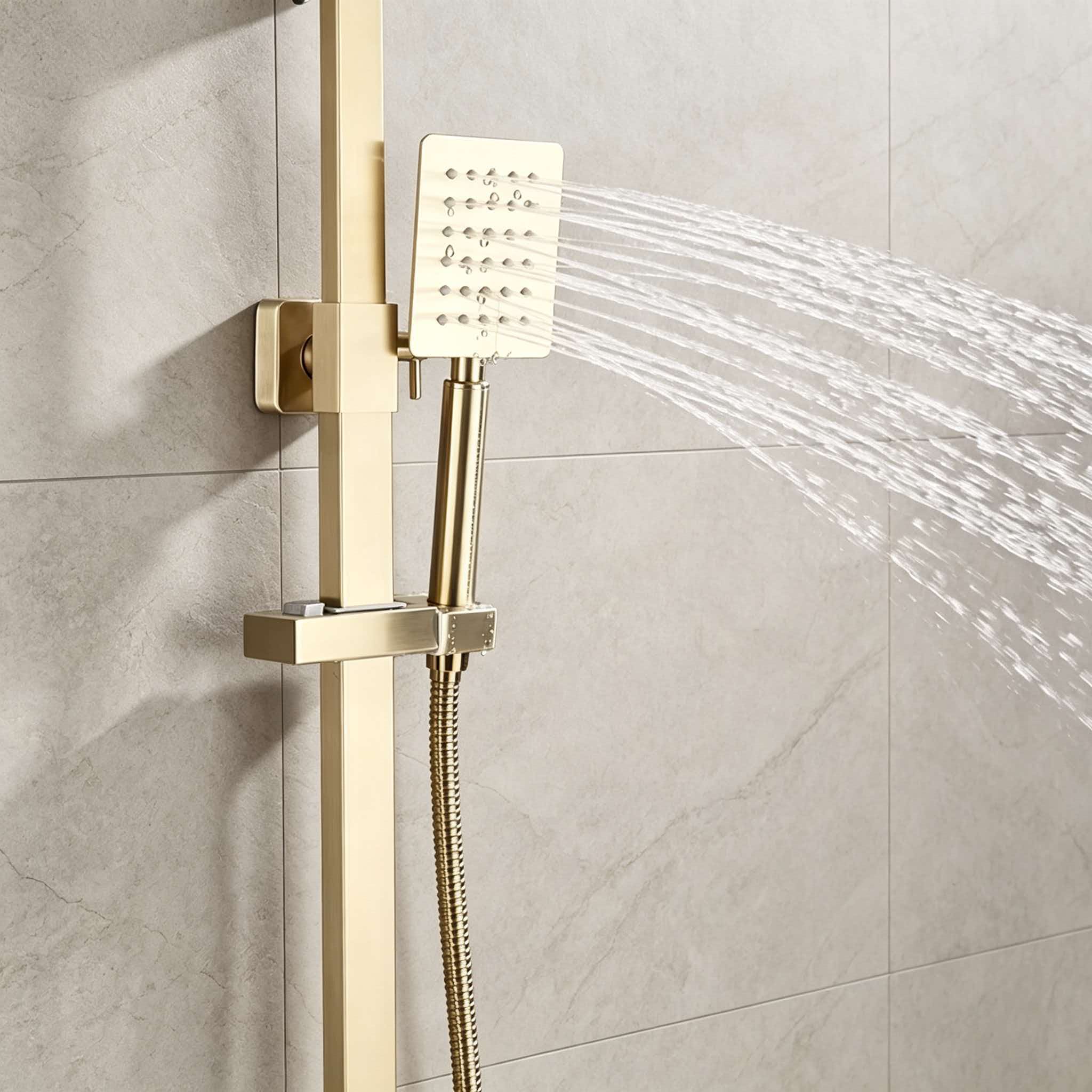Set shower emas stainless stee - Home Bathroom Set ulasan dan harga