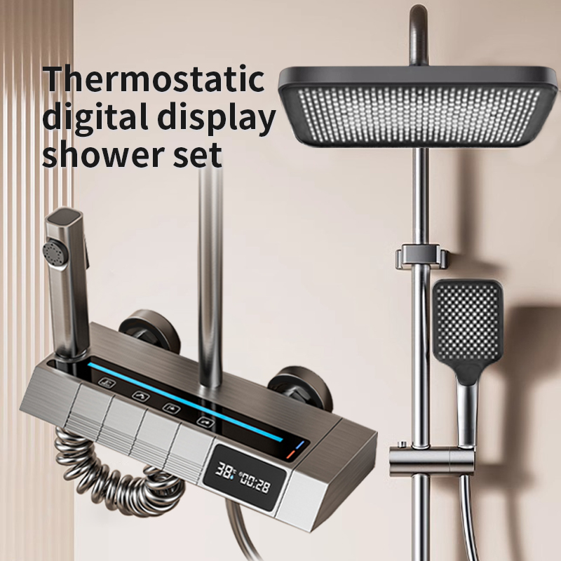 Kepala pancuran piano digital  - Home Bathroom Set ulasan dan harga