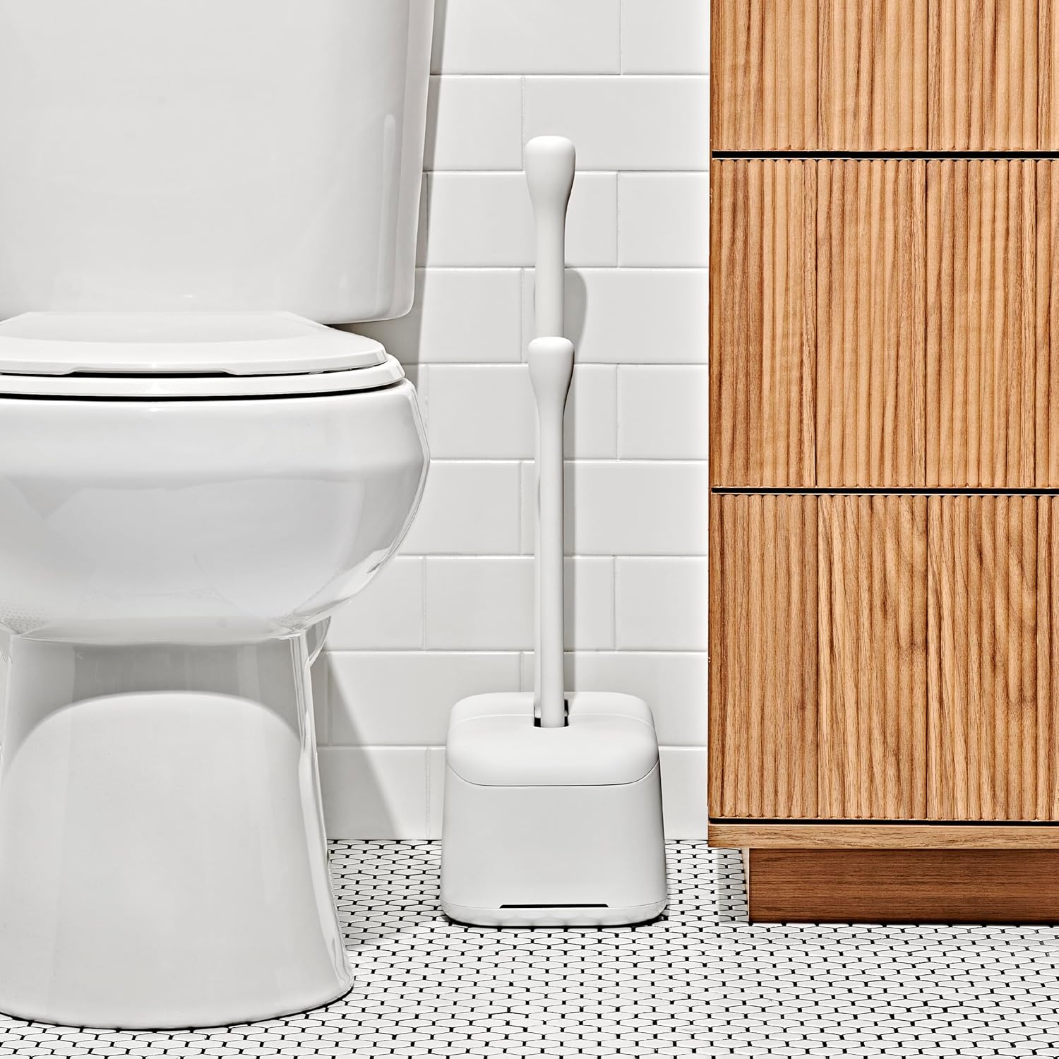 Set Sikat Toilet & Plunger Goo - Toilet Brush Holder ulasan dan harga