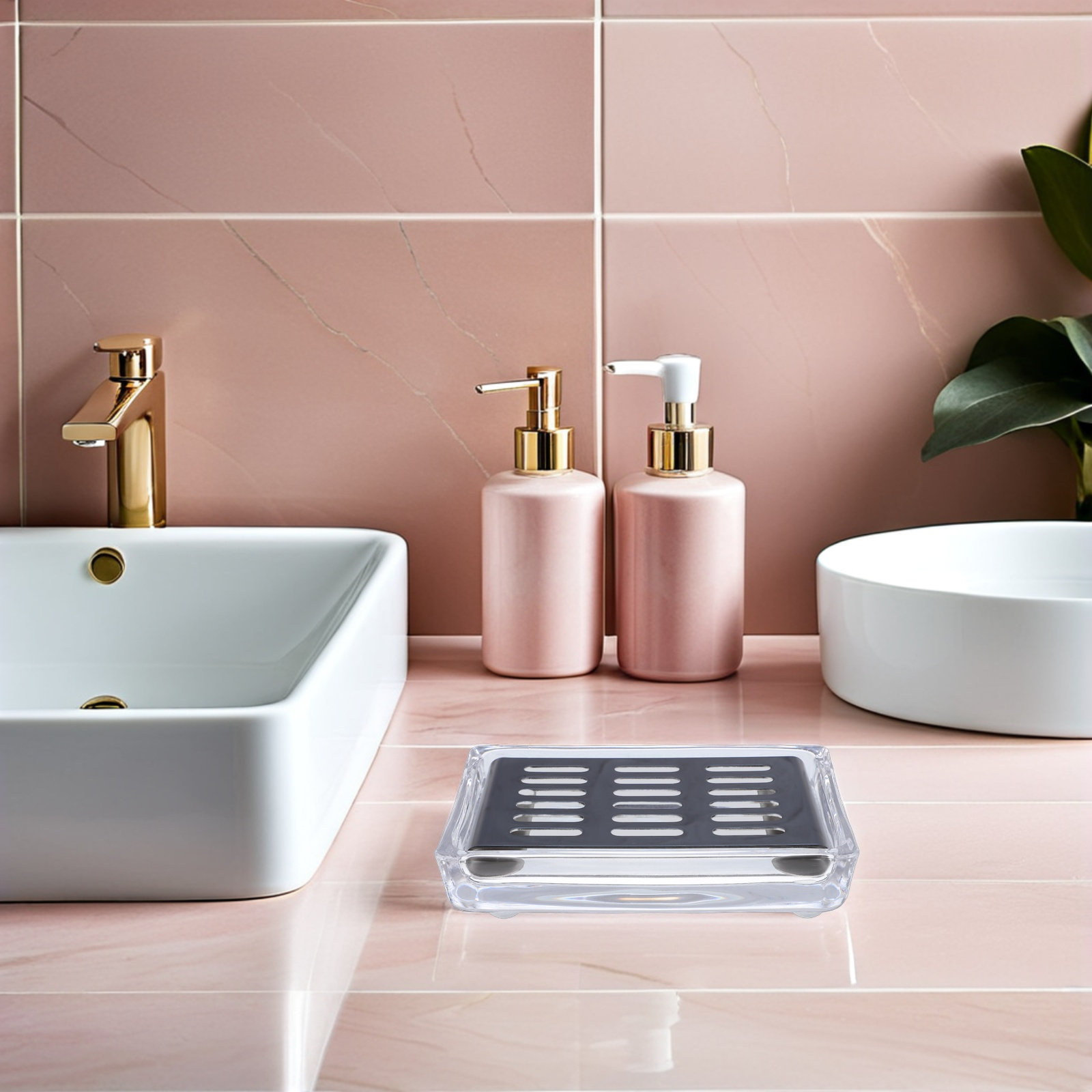 Wadah Sabun Kaca Persegi Panja - Glass Soap Dish ulasan dan harga