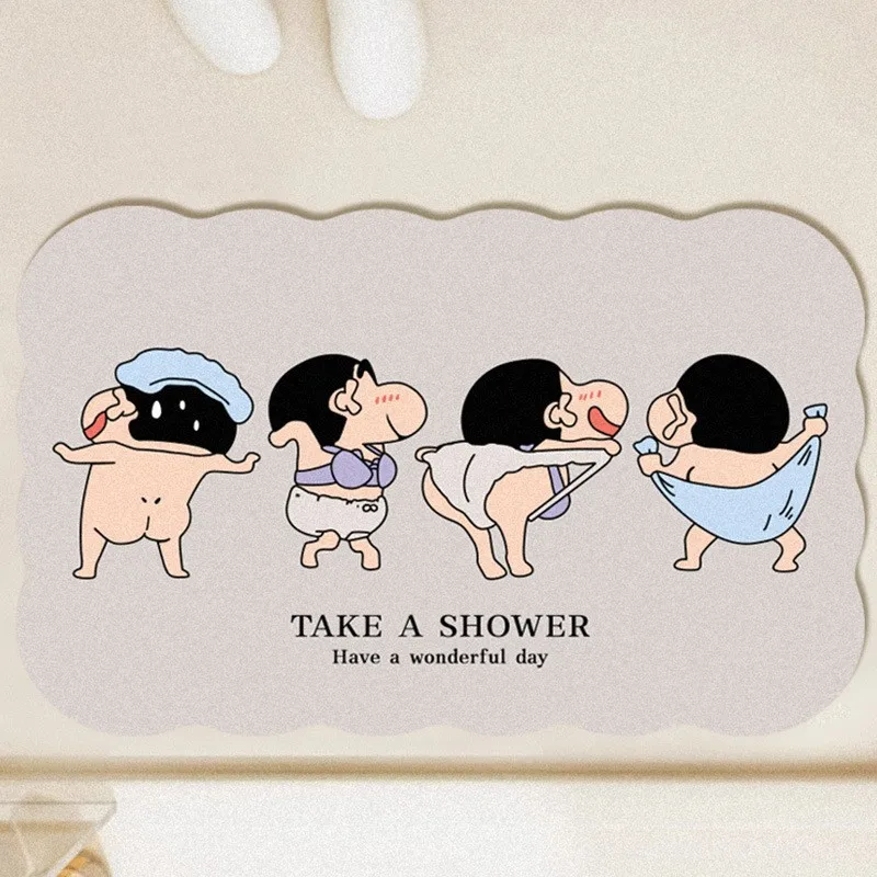 Tikar lantai kartun lucu, kray - Home Bathroom Floor Mats ulasan dan harga