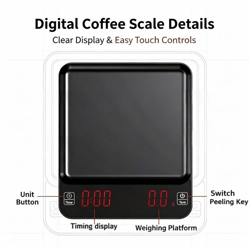 Timbangan Kopi Digital Presisi - Home Kitchen & Bathroom ulasan dan harga