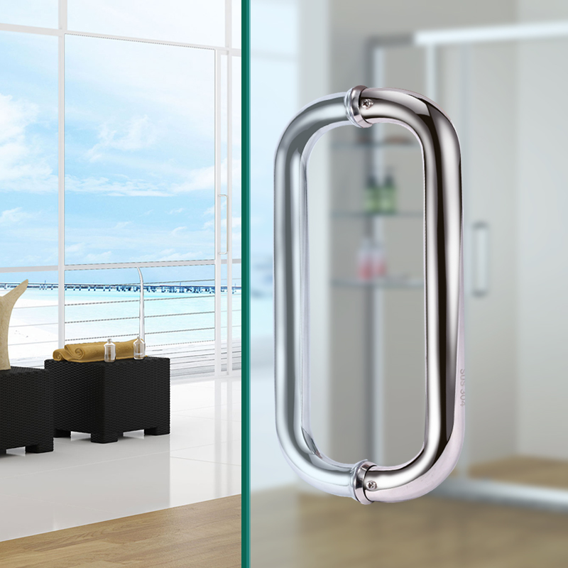 1 Pasang Pegangan Pintu Kaca B - Home Bathroom Repair ulasan dan harga