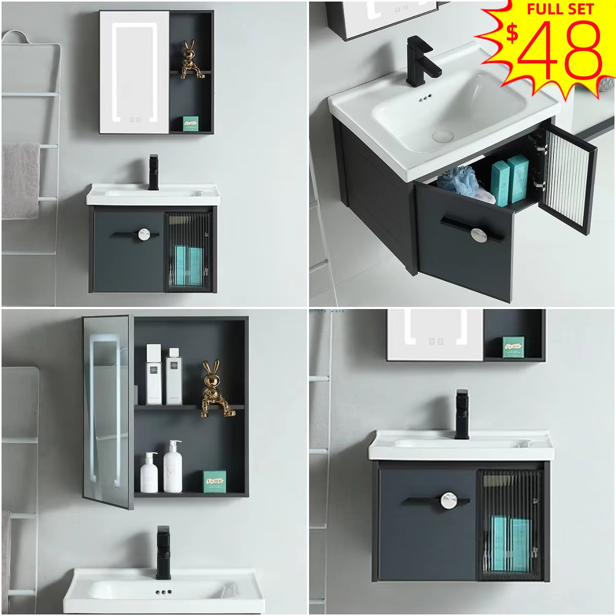 Kabinet Kamar Mandi Desain Pab - Home Living Bathroom Vanity ulasan dan harga