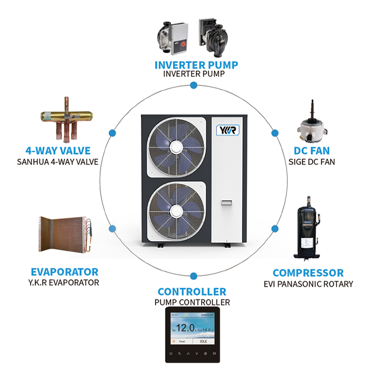 Pemanas Air Pompa Panas Sumber - Home Bathroom Water Heater ulasan dan harga