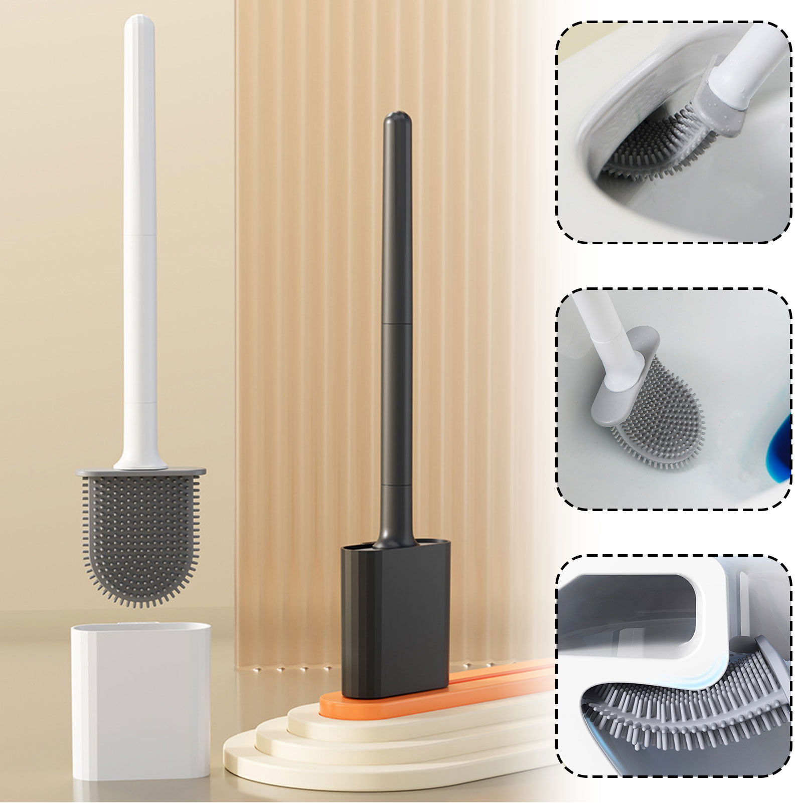 Sikat pembersih Toilet silikon - Toilet Brush Holder ulasan dan harga