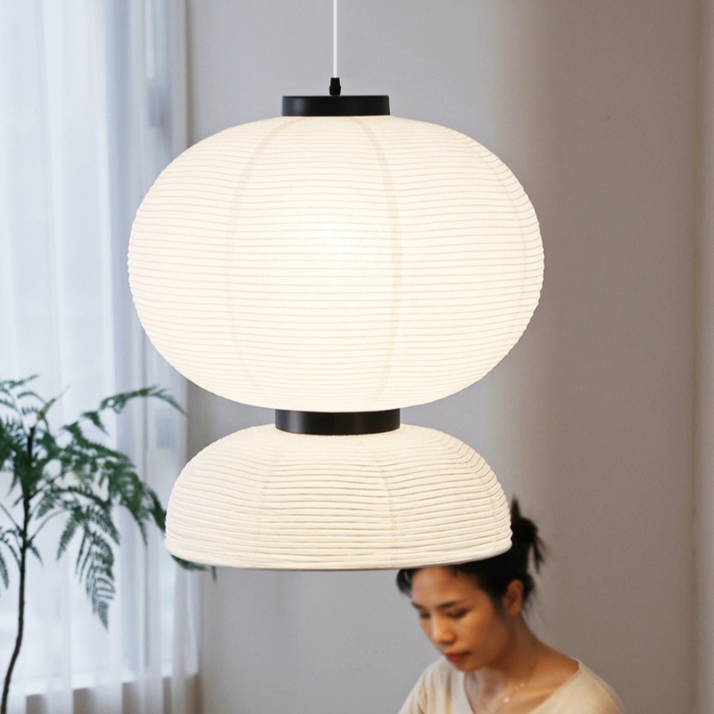 Lampu Gantung LED Kertas Beras - Japanese Home Bathroom Design ulasan dan harga