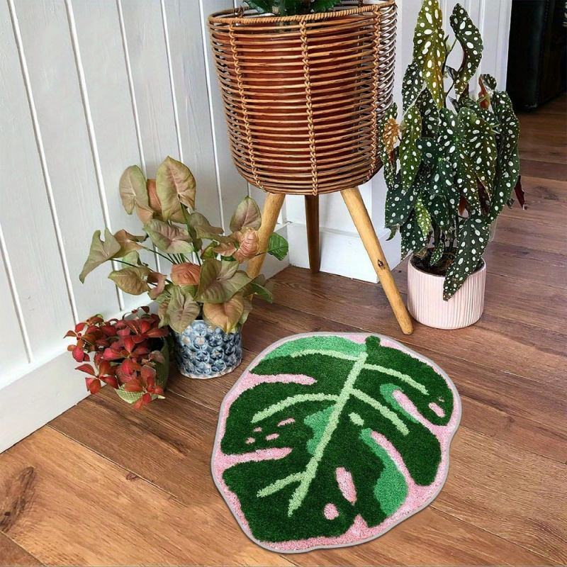 VIKAMA Karpet Mewah Daun Tropi - Zara Home Bathroom Rug ulasan dan harga