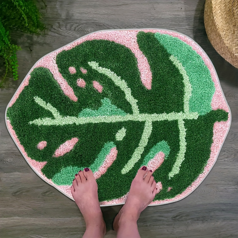 VIKAMA Karpet Mewah Daun Tropi - Zara Home Bathroom Rug ulasan dan harga