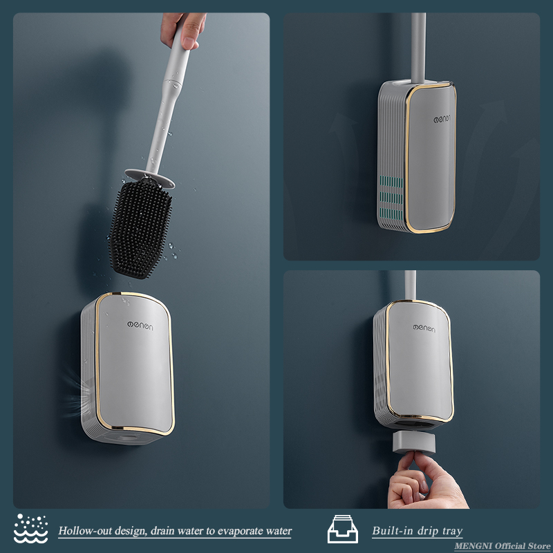 MENGNI-Set Aksesori Kamar Mand - Toilet Brush Holder ulasan dan harga