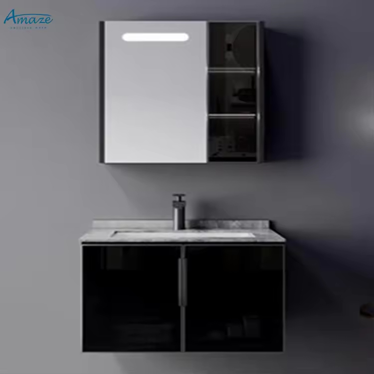 Lemari Kamar Mandi Gaya Modern - Home Living Bathroom Vanity ulasan dan harga