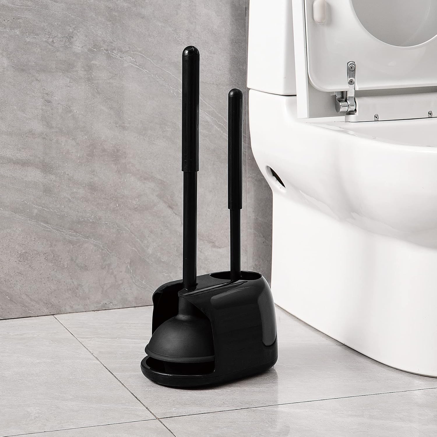 Set Sikat Toilet dan Plunger 2 - Toilet Brush Holder ulasan dan harga