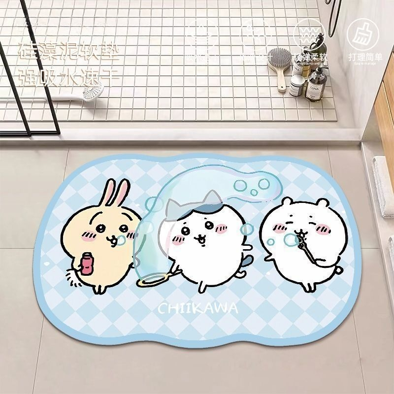 Anime Chiikawa Hachiware Usagi - Home Bathroom Floor Mats ulasan dan harga