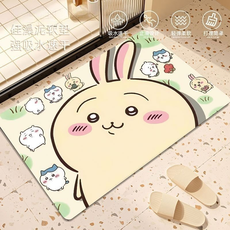 Anime Chiikawa Hachiware Usagi - Home Bathroom Floor Mats ulasan dan harga