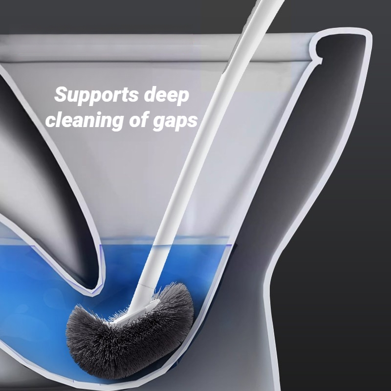 Sikat Toilet PP Gagang Panjang - Toilet Brush Holder ulasan dan harga