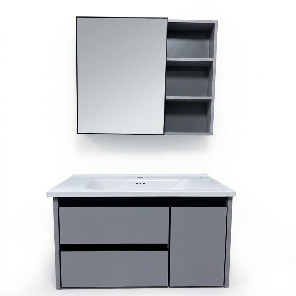 Kabinet Kamar Mandi Modern Ram - Home Living Bathroom Vanity ulasan dan harga