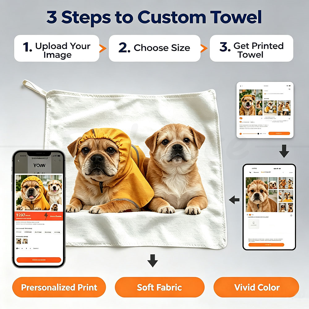 Handuk Persegi Foto Kustom, Ha - Home Bathroom Images ulasan dan harga
